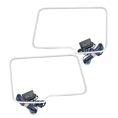 Oracle Lighting The kit does not include a ColorSHIFT(tm) controller. The halo kit uses an advanced LED chip which provides bright light output yet consumes less power. The kit mounts easily to your headlight housing with the provided 3M adhesive backing. by Oracle Lighting