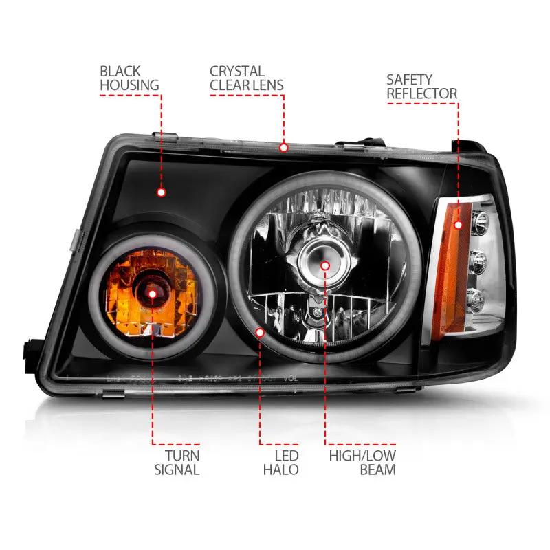 ANZO ANZ Crystal Headlights by ANZO