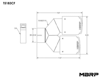 MBRP Univ Exhaust Tips Carbon by MBRP