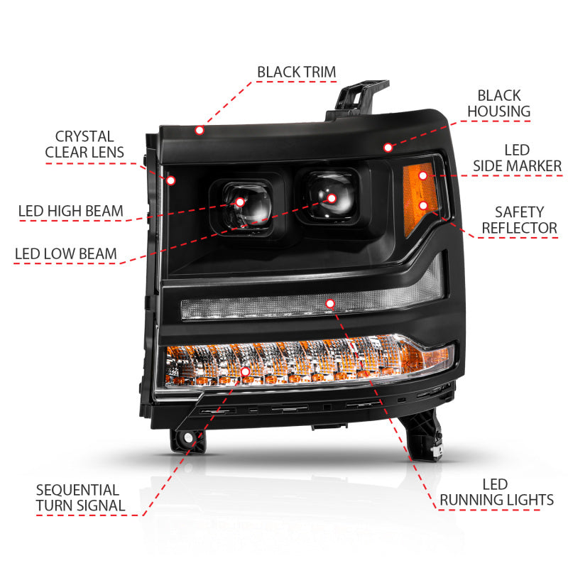 ANZO ANZ LED/Projector Headlights by ANZO