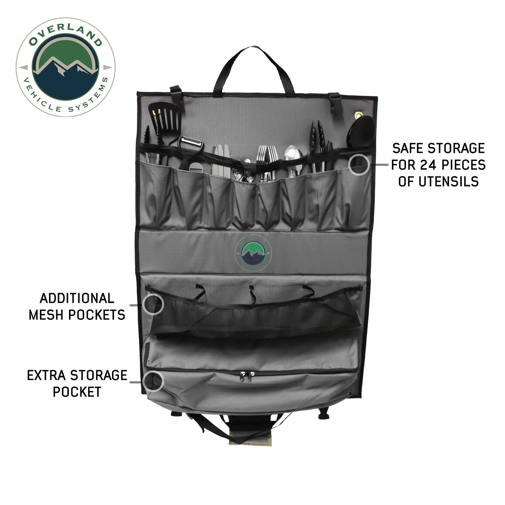 OVS Overland Kitchen Kit - 24 Piece Cooking and Utensil Kit, Hanging Carrying Case by OVS