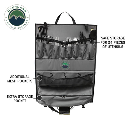 OVS Overland Kitchen Kit - 24 Piece Cooking and Utensil Kit, Hanging Carrying Case by OVS