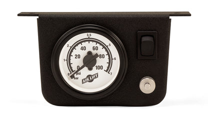 Air Lift LoadController Compact provides one touch control of your air springs using a small easy to mount gauge.  Never search for a gas station with a working compressor again!