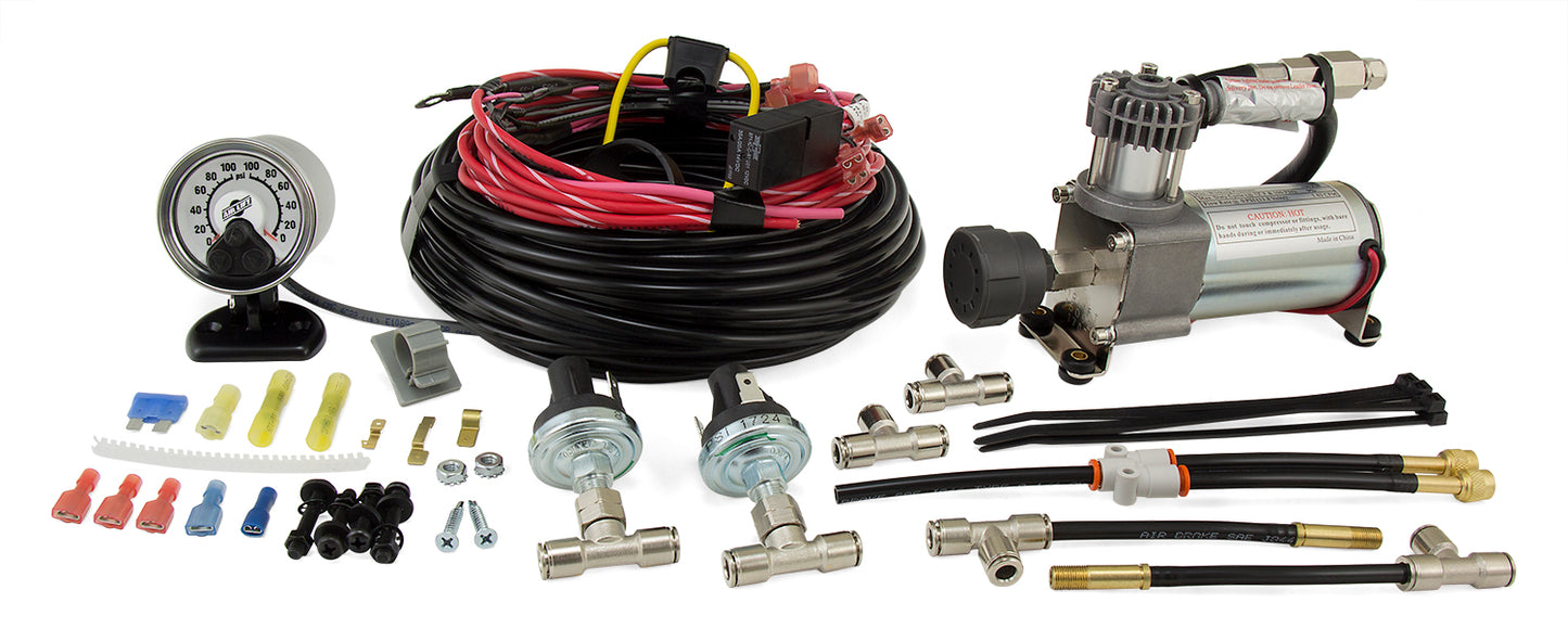 Air Lift Offering quick and convenient air pressure adjustment, LoadController (Compact, Dual Path, Heavy Duty) will have your vehicle back on the level in no time, eliminating the need to hunt for a gas station with an air compressor!