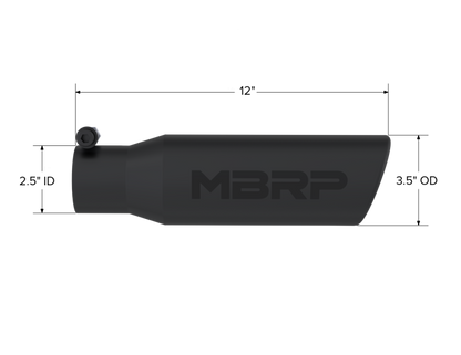 MBRP Univ Exhaust Tips BLK