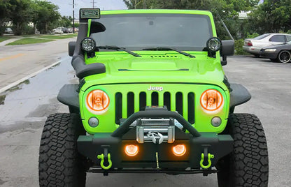Oracle Lighting The halo kit uses an advanced LED chip which provides bright light output yet consumes less power. The kit mounts easily to your headlight housing with the provided 3M adhesive backing. by Oracle Lighting