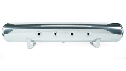 Air Lift Performance 5 Gallon Polished Tank w/ Viair 444c chrome compressor, 1/4" & 3/8" fittings & tank mounting hardware