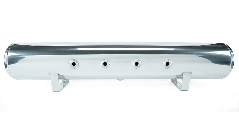 Air Lift Performance 5 Gallon Polished Tank w/ Viair 444c black compressor, 1/4" & 3/8" fittings and tank mounting hardware