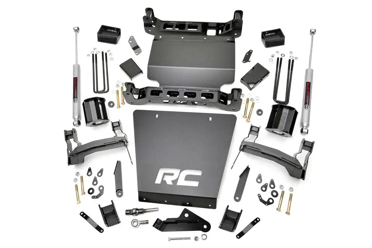 Rough Country 5 Inch Lift Kit | Bracket | Chevy Silverado & GMC Sierra 1500 4WD (2014-2018 & Classic) by Rough Country