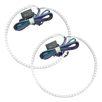 Oracle Lighting The kit does not include a ColorSHIFT(tm) controller. The halo kit uses an advanced LED chip which provides bright light output yet consumes less power. The kit mounts easily to your headlight housing with the provided 3M adhesive backing. by Oracle Lighting