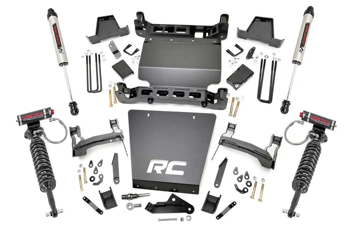 Rough Country 7 Inch Lift Kit | Bracket | Vertex/V2 Shks | Chevy/GMC 1500 (14-16) by Rough Country