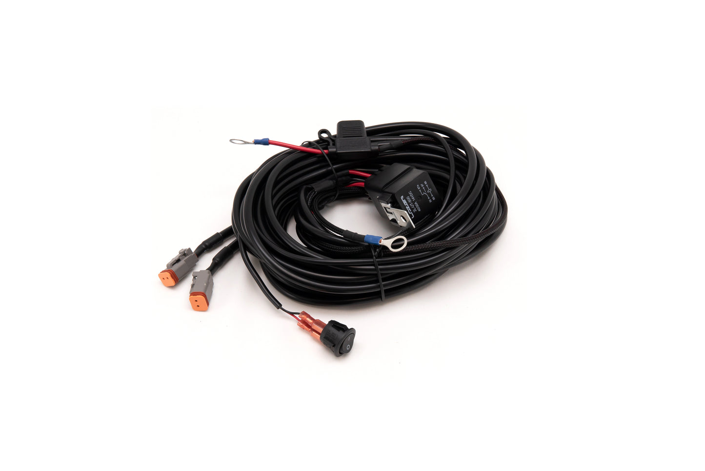 TRIPLE-R-LIGHTS Two-Lamp Wiring Kit - Long (2 Pin, Deutsch DT, 12V)