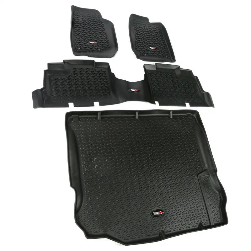 Rugged Ridge RUG Floor Liners - Black by Rugged Ridge
