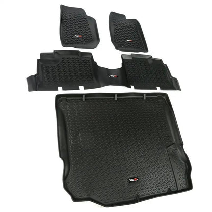 Rugged Ridge RUG Floor Liners - Black by Rugged Ridge
