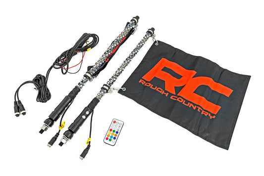Kit de látigo de luz LED | 0.6 m | Multicolor | 2 piezas