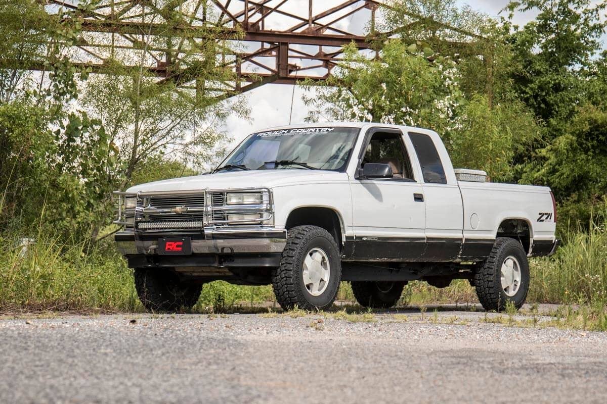 Rough Country Body Lift Bumper Brackets | FR & RR | 3 Inch Lift | Chevy C1500/K1500 Truck (88-94)