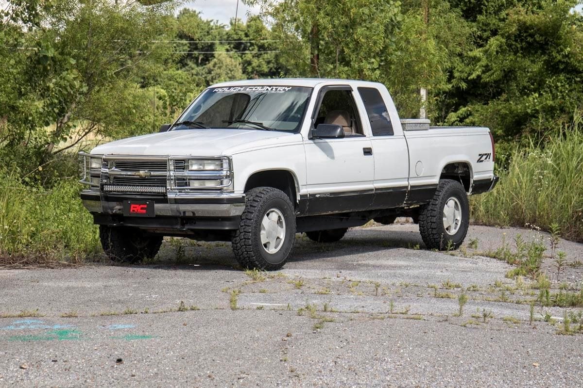 Rough Country Body Lift Bumper Brackets | FR & RR | 3 Inch Lift | Chevy C1500/K1500 Truck (88-94)
