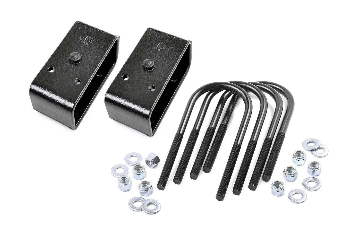 Rough Country 2 Inch Block & U-Bolt Kit | Ford F-250 Super Duty 2WD/4WD (2005-2010) by Rough Country