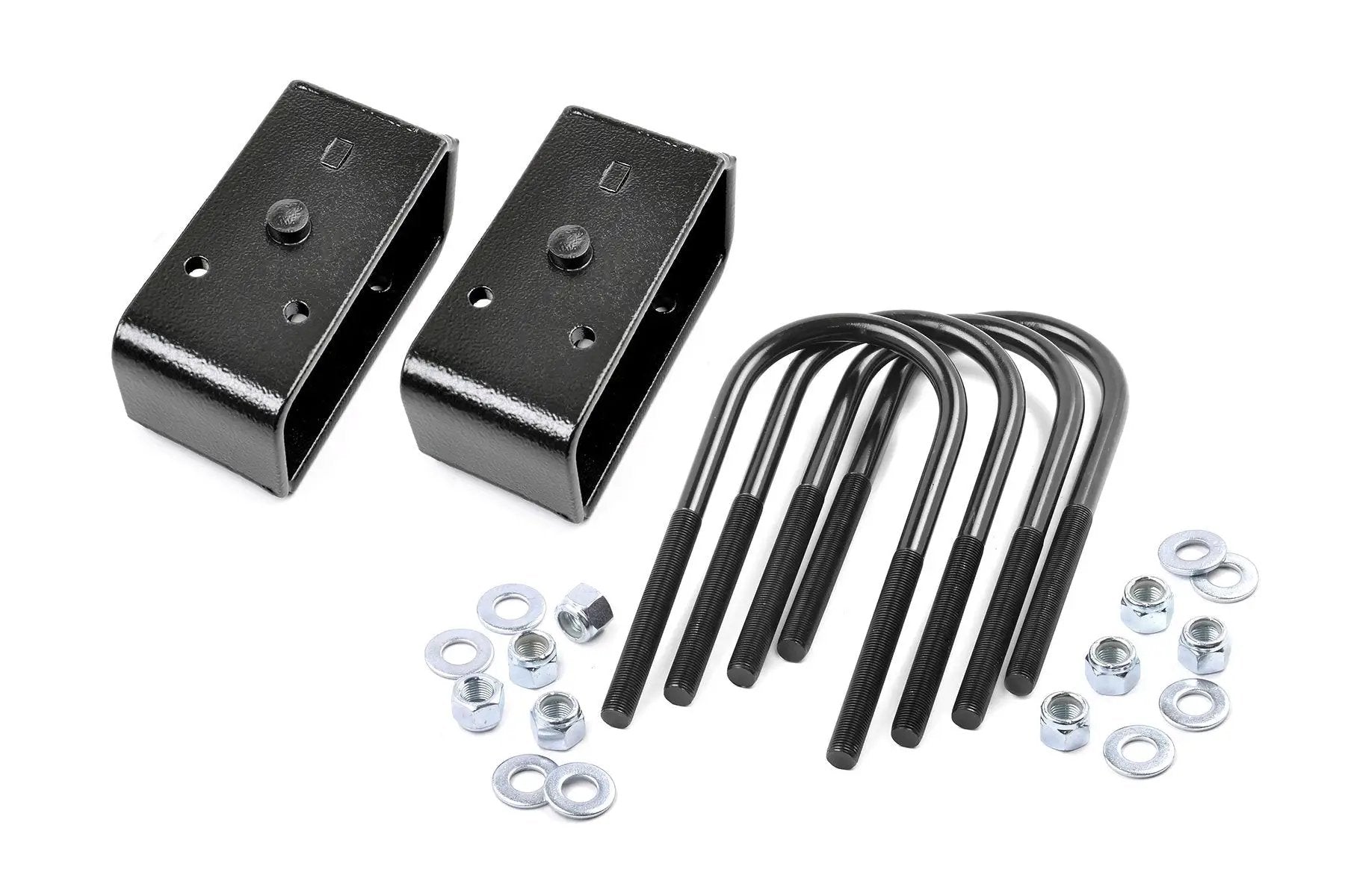 Rough Country 2 Inch Block & U-Bolt Kit | Ford F-250 Super Duty 2WD/4WD (2005-2010) by Rough Country