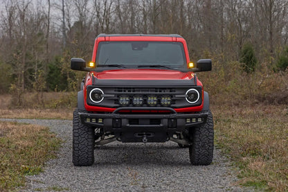 Rough Country 2 Inch LED Light Pods | Spot Beam | Amber Lens | Square by Rough Country
