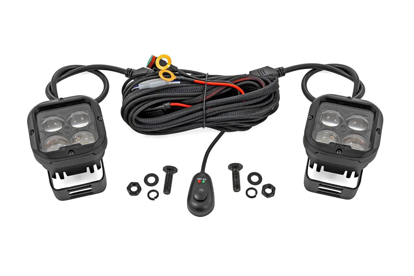 Rough Country 2 Inch SAE Driving Light Pods | Pair by Rough Country
