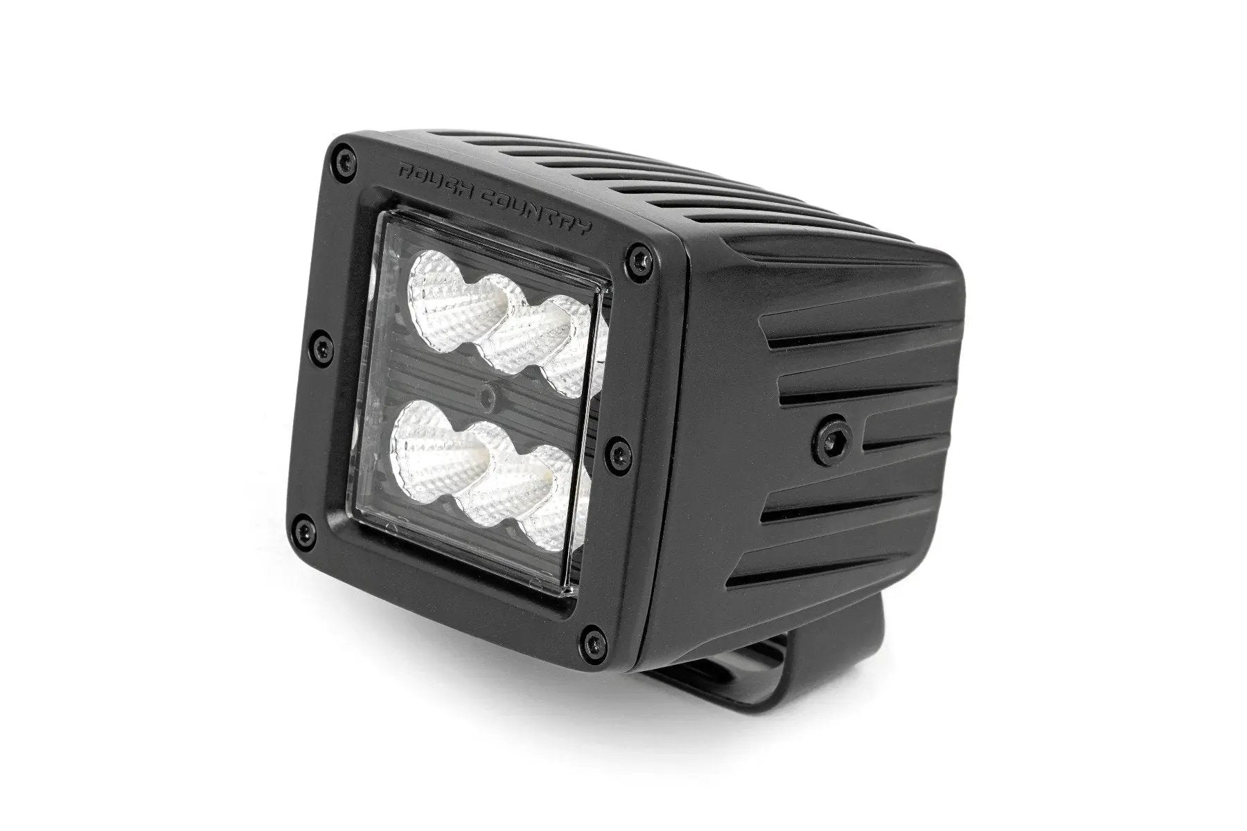 Rough Country 2 Inch Black Series LED Light Pods | Pair | Flood by Rough Country