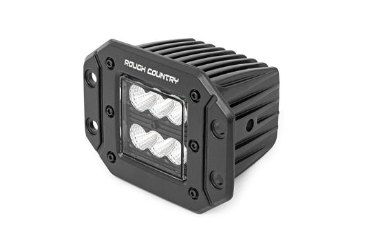Rough Country 2 Inch Black Series LED Light Pods | Spot | Flush Mount