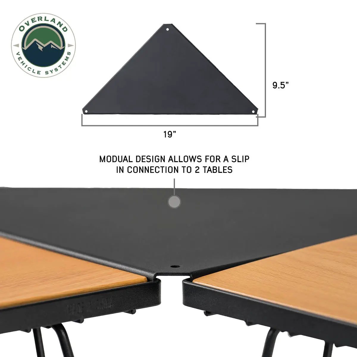 OVS Kick It Collapsable Camp Table - Wood Base & Storage Bag by OVS