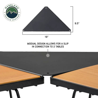 OVS Kick It Collapsable Camp Table - Wood Base & Storage Bag by OVS