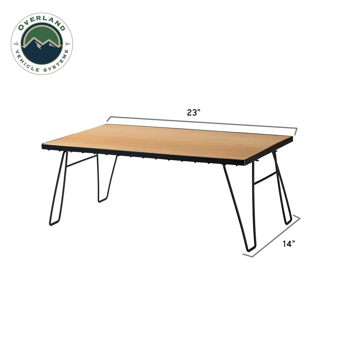OVS Kick It Collapsable Camp Table - Wood Base & Storage Bag by OVS