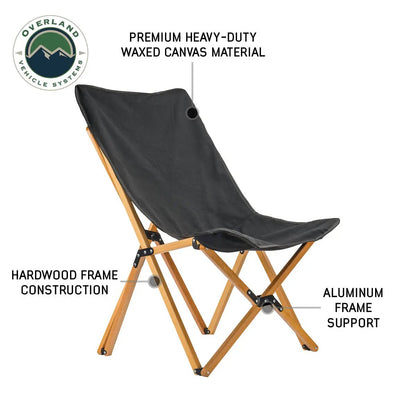 OVS Kick It Wooden Camp Chair - Wood Base & Storage Bag by OVS