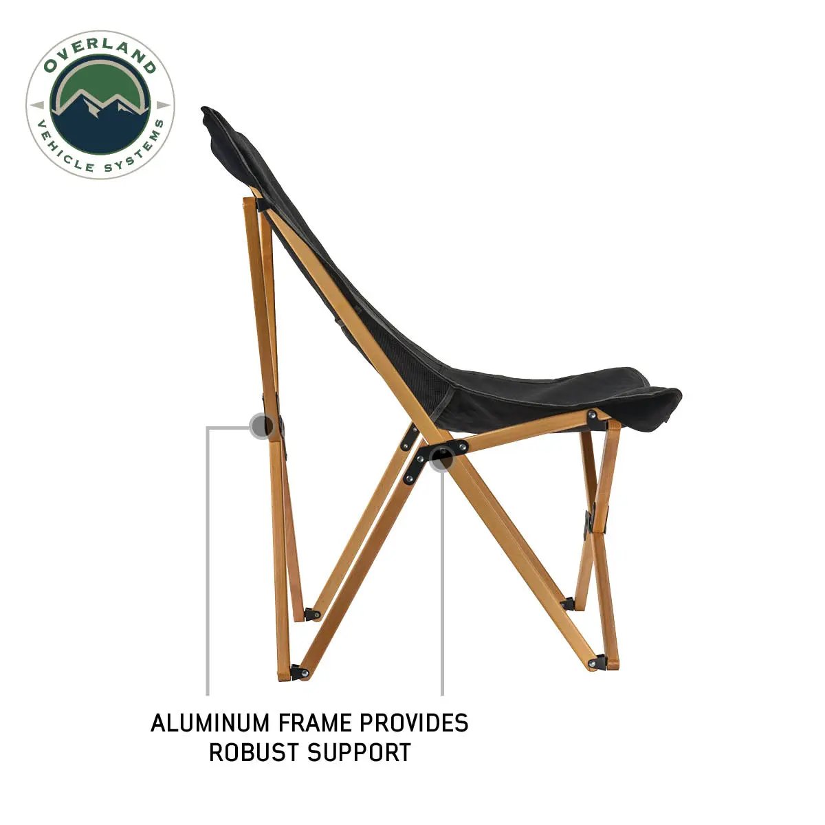 OVS Kick It Wooden Camp Chair - Wood Base & Storage Bag by OVS