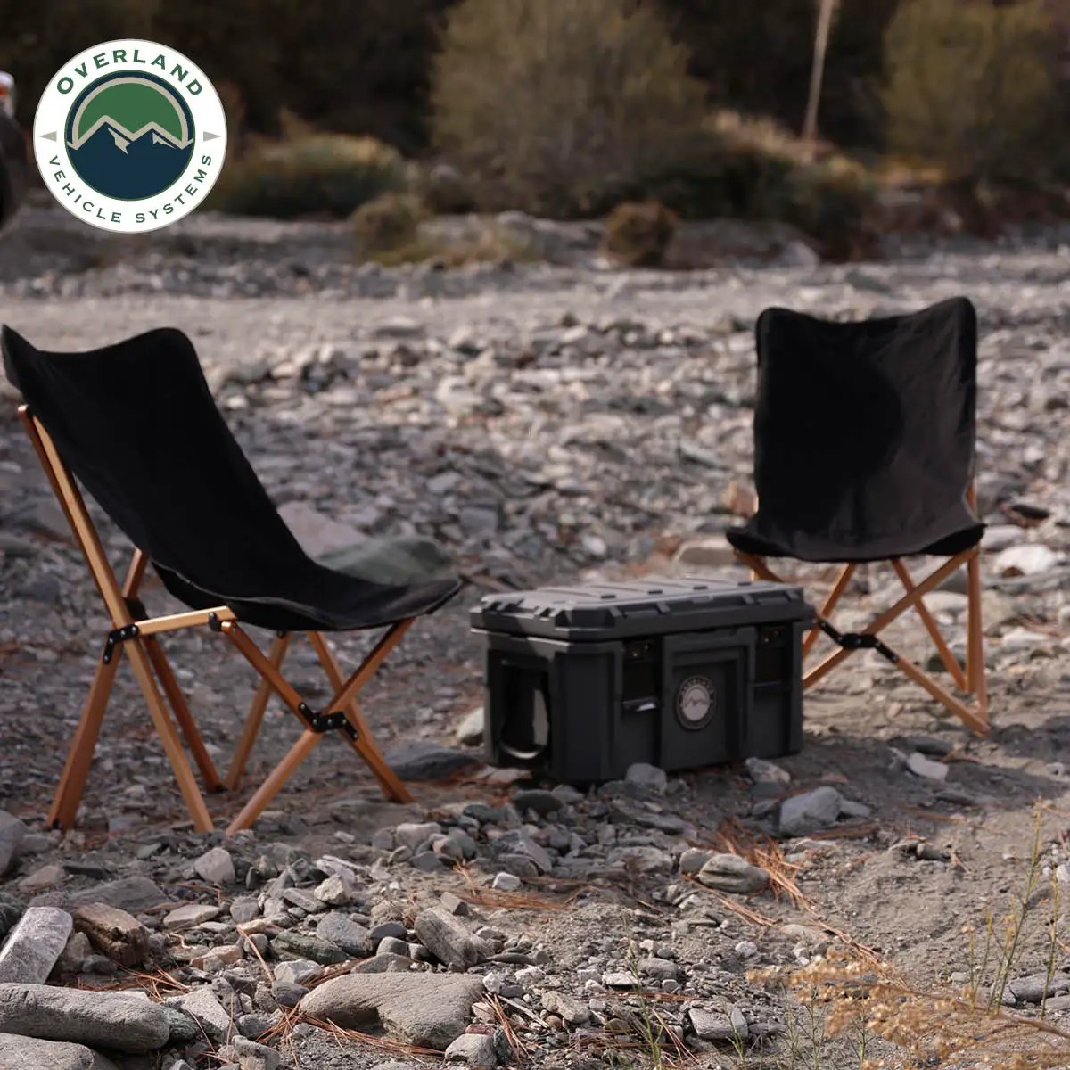 OVS Kick It Wooden Camp Chair - Wood Base & Storage Bag by OVS