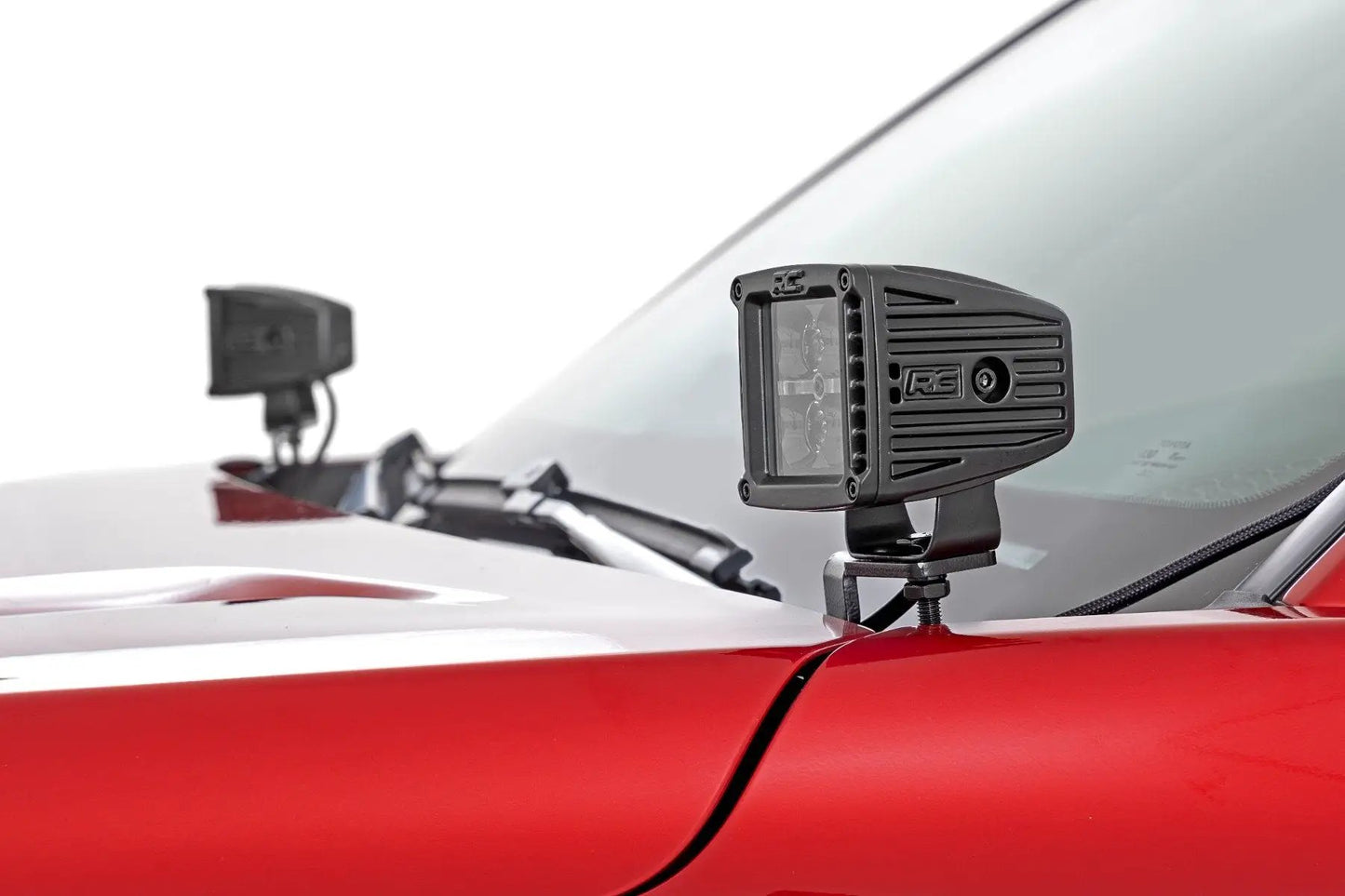 Rough Country LED Light Kit | Ditch Mount | 2" Black Pair | White DRL | Toyota Tacoma (24-25) by Rough Country