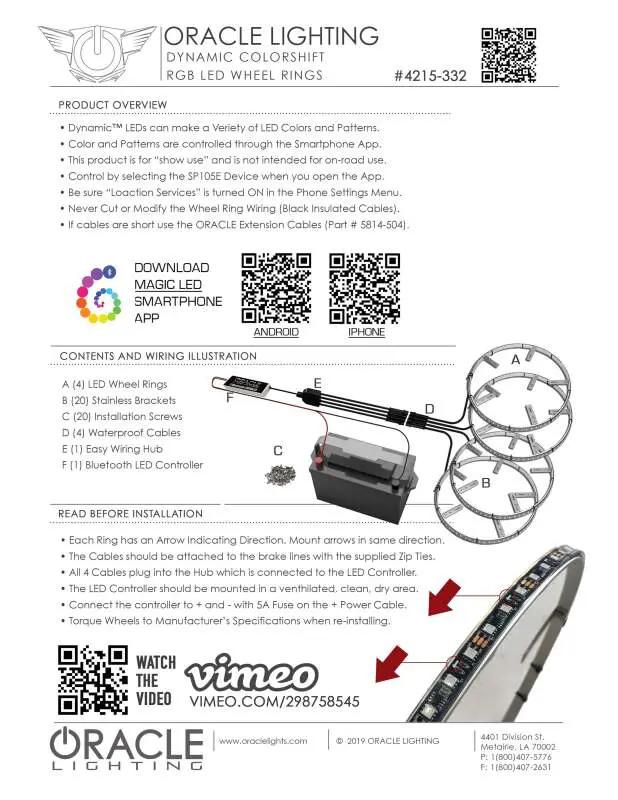 ORACLE Lighting ORL LED Wheel Rings by ORACLE Lighting