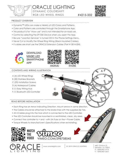 ORACLE Lighting ORL LED Wheel Rings by ORACLE Lighting