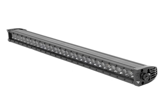 Rough Country 30 Inch Black Series LED Light Bar | Single Row | Cool White DRL