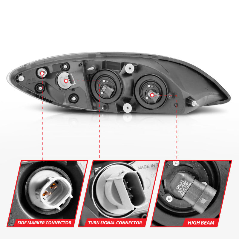ANZO ANZ Crystal Headlights by ANZO