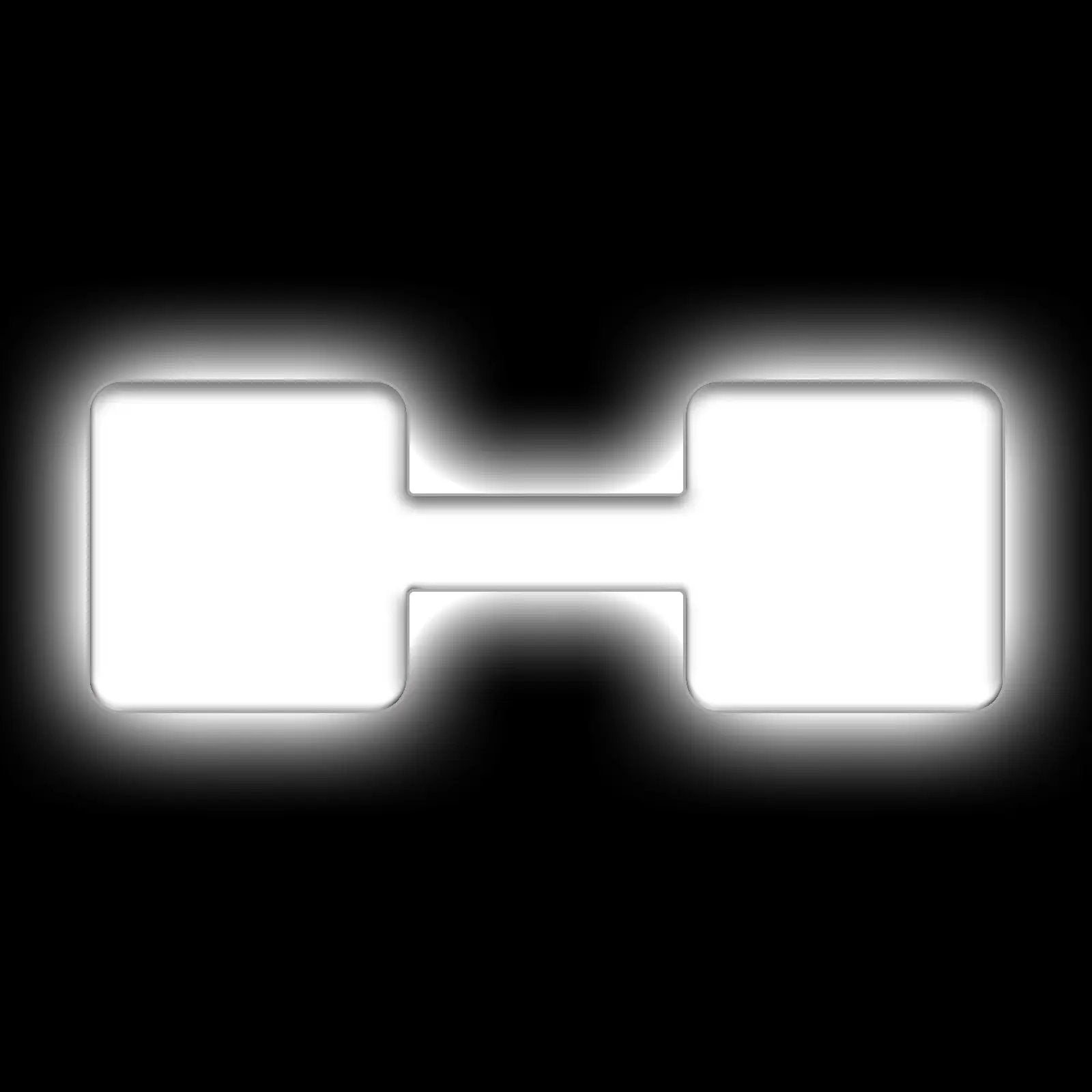 Oracle Lighting Universal Illuminated LED Letter Badges - Matte White Surface Finish - H by Oracle Lighting