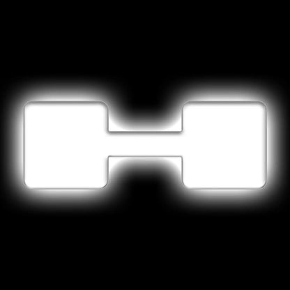 Oracle Lighting Universal Illuminated LED Letter Badges - Matte White Surface Finish - H by Oracle Lighting