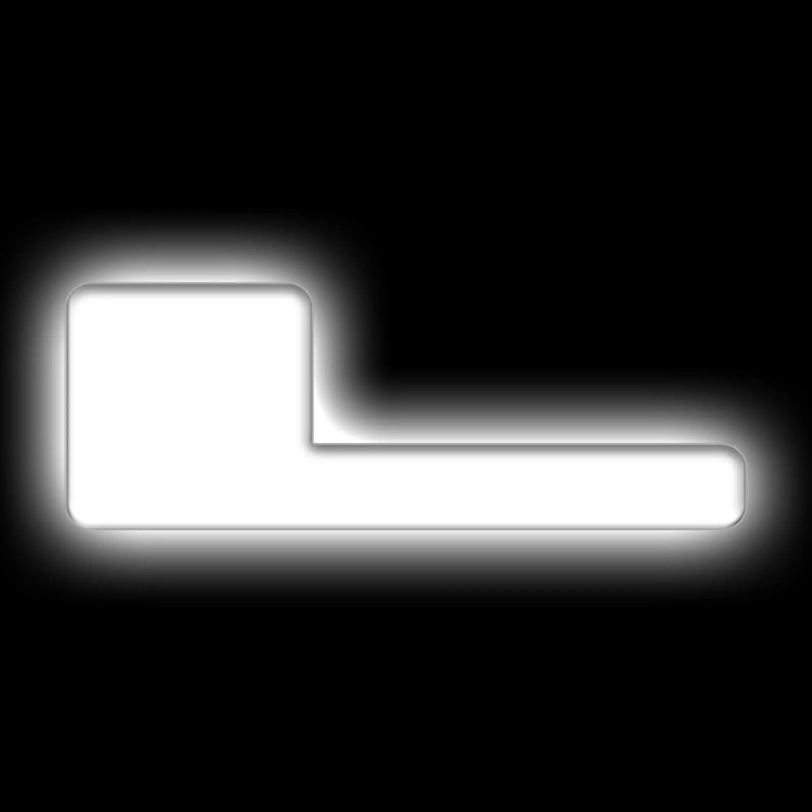 Oracle Lighting Universal Illuminated LED Letter Badges - Matte White Surface Finish - L by Oracle Lighting