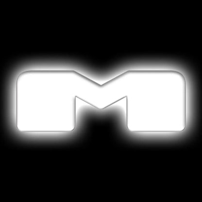 Oracle Lighting Universal Illuminated LED Letter Badges - Matte White Surface Finish - M by Oracle Lighting