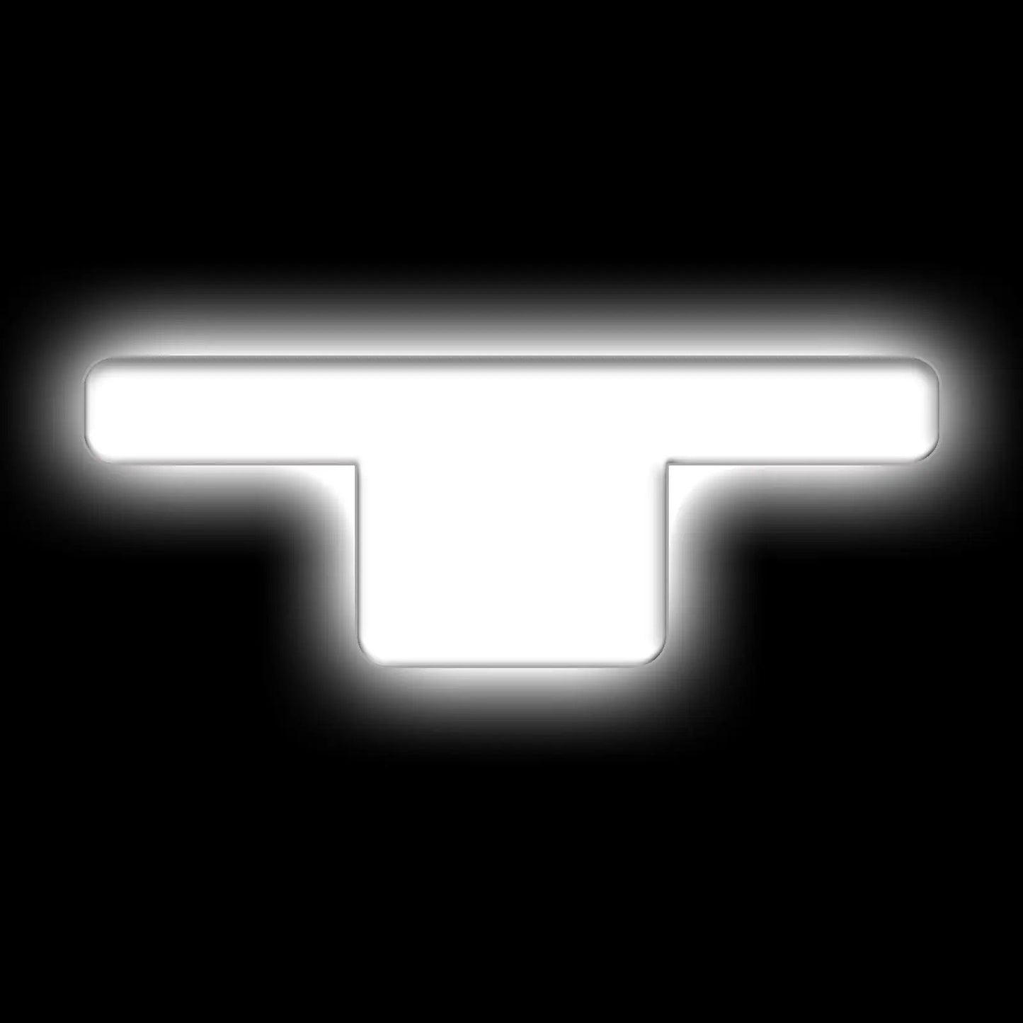 Oracle Lighting Universal Illuminated LED Letter Badges - Matte White Surface Finish - T by Oracle Lighting