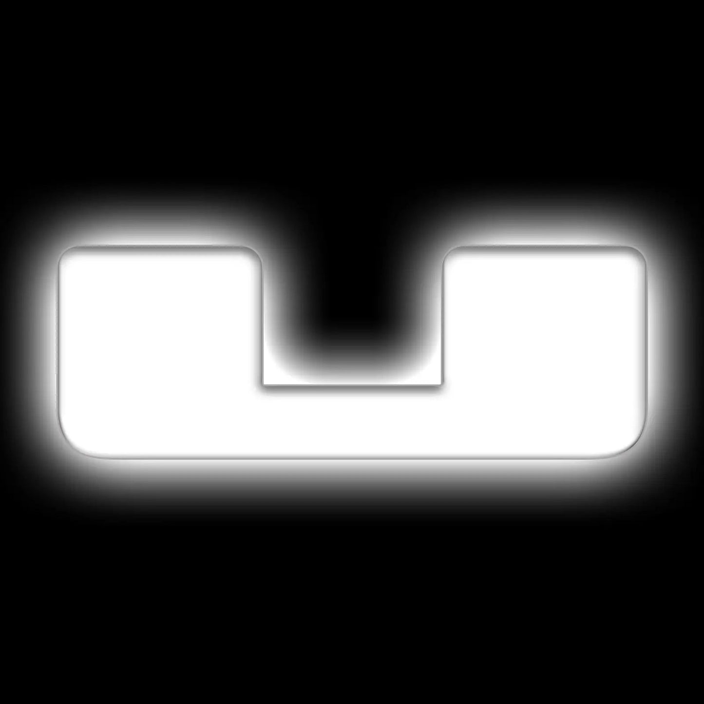 Oracle Lighting Universal Illuminated LED Letter Badges - Matte White Surface Finish - U by Oracle Lighting
