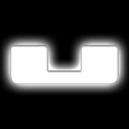 Oracle Lighting Universal Illuminated LED Letter Badges - Matte White Surface Finish - U by Oracle Lighting