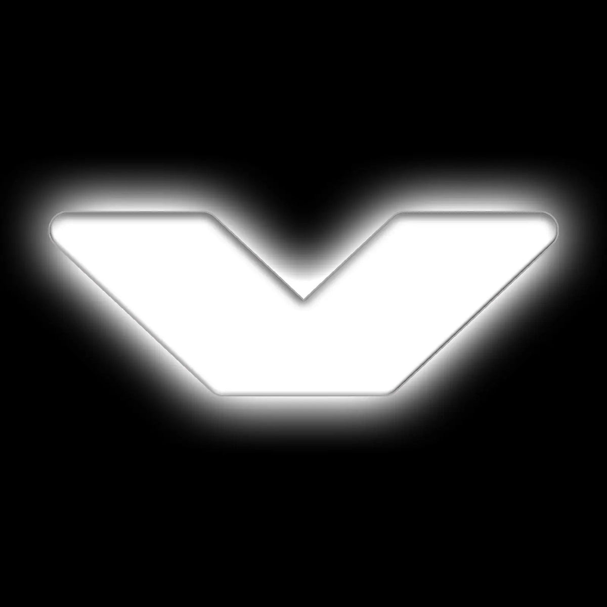 Oracle Lighting Universal Illuminated LED Letter Badges - Matte White Surface Finish - V by Oracle Lighting