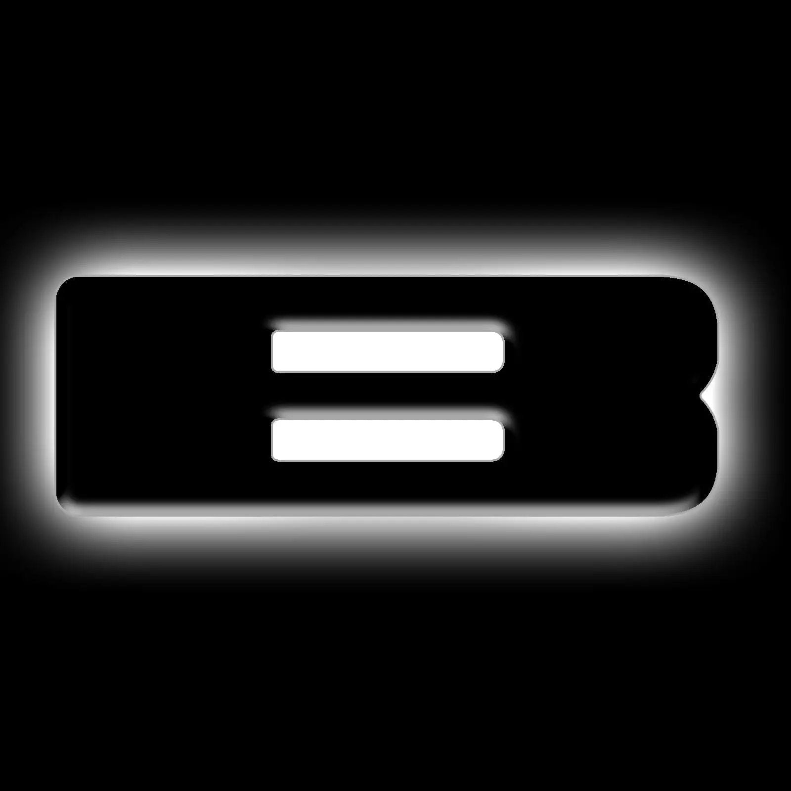 ORACLE Lighting Universal Illuminated LED Letter Badges - Matte Black Surface Finish - B by Oracle Lighting