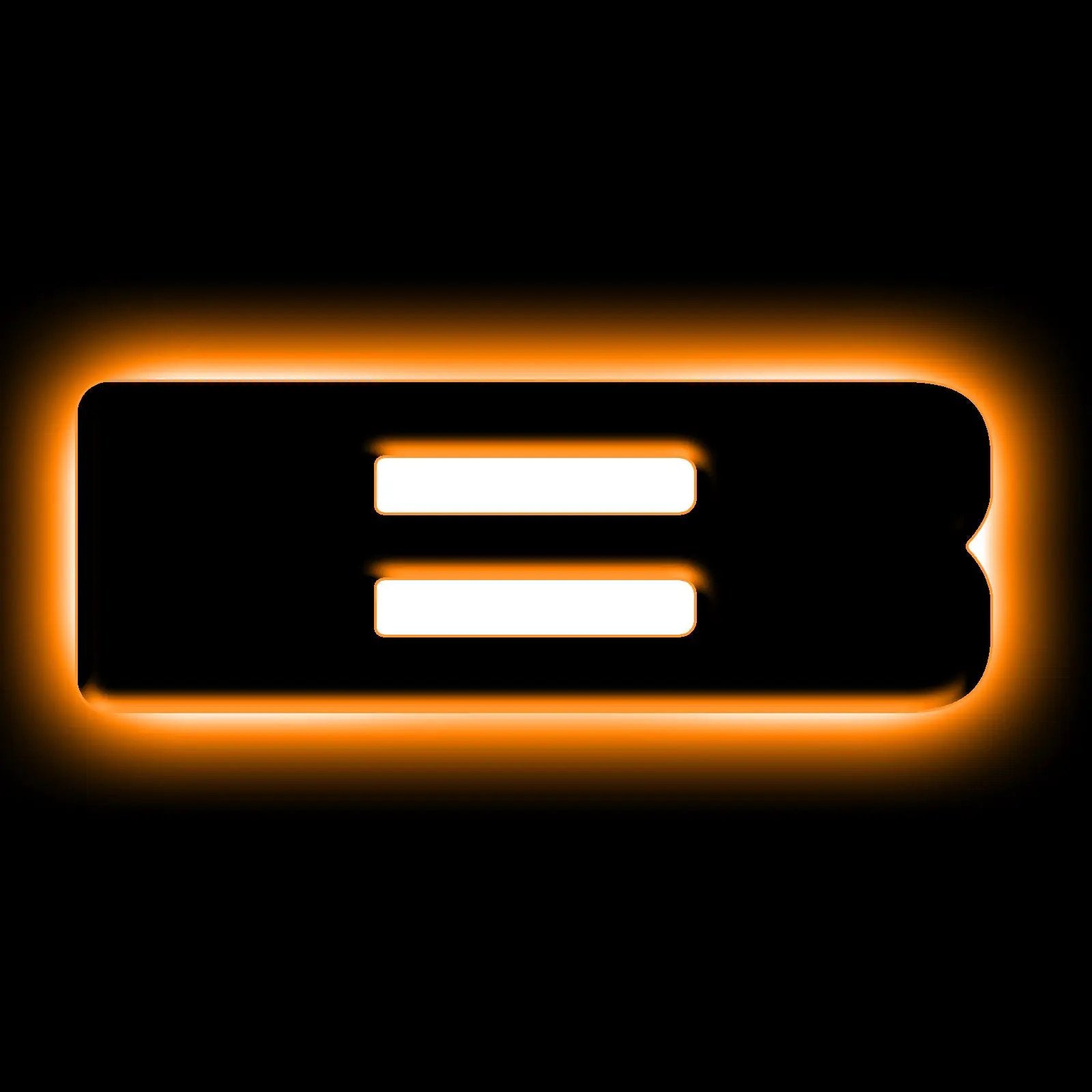 ORACLE Lighting Universal Illuminated LED Letter Badges - Matte Black Surface Finish - B by Oracle Lighting