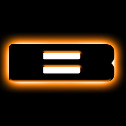 ORACLE Lighting Universal Illuminated LED Letter Badges - Matte Black Surface Finish - B by Oracle Lighting