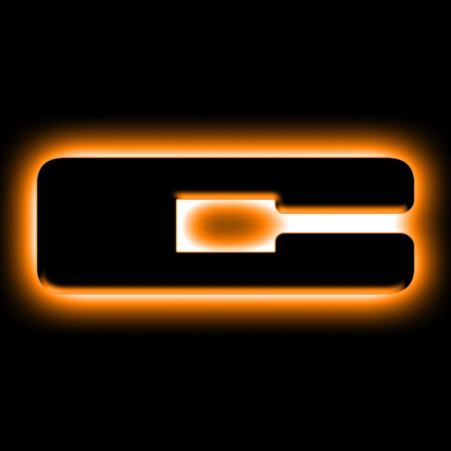 ORACLE Lighting Universal Illuminated LED Letter Badges - Matte Black Surface Finish - C by Oracle Lighting